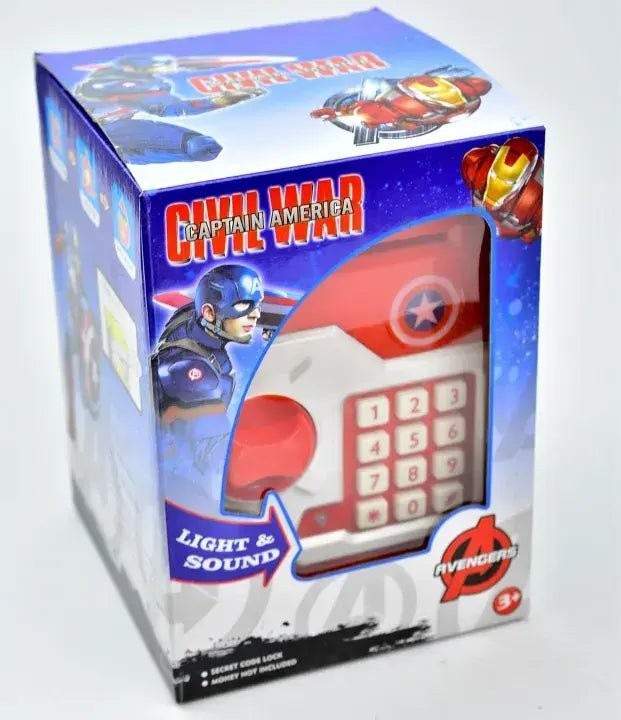 Piggy Bank ATM Password Unlock, Mini ATM Money Saving Box for Kids, Cartoon Safe Bank, Electronic Piggy Bank