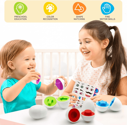 Children's Early Education Multi Shapes Eggs Toy