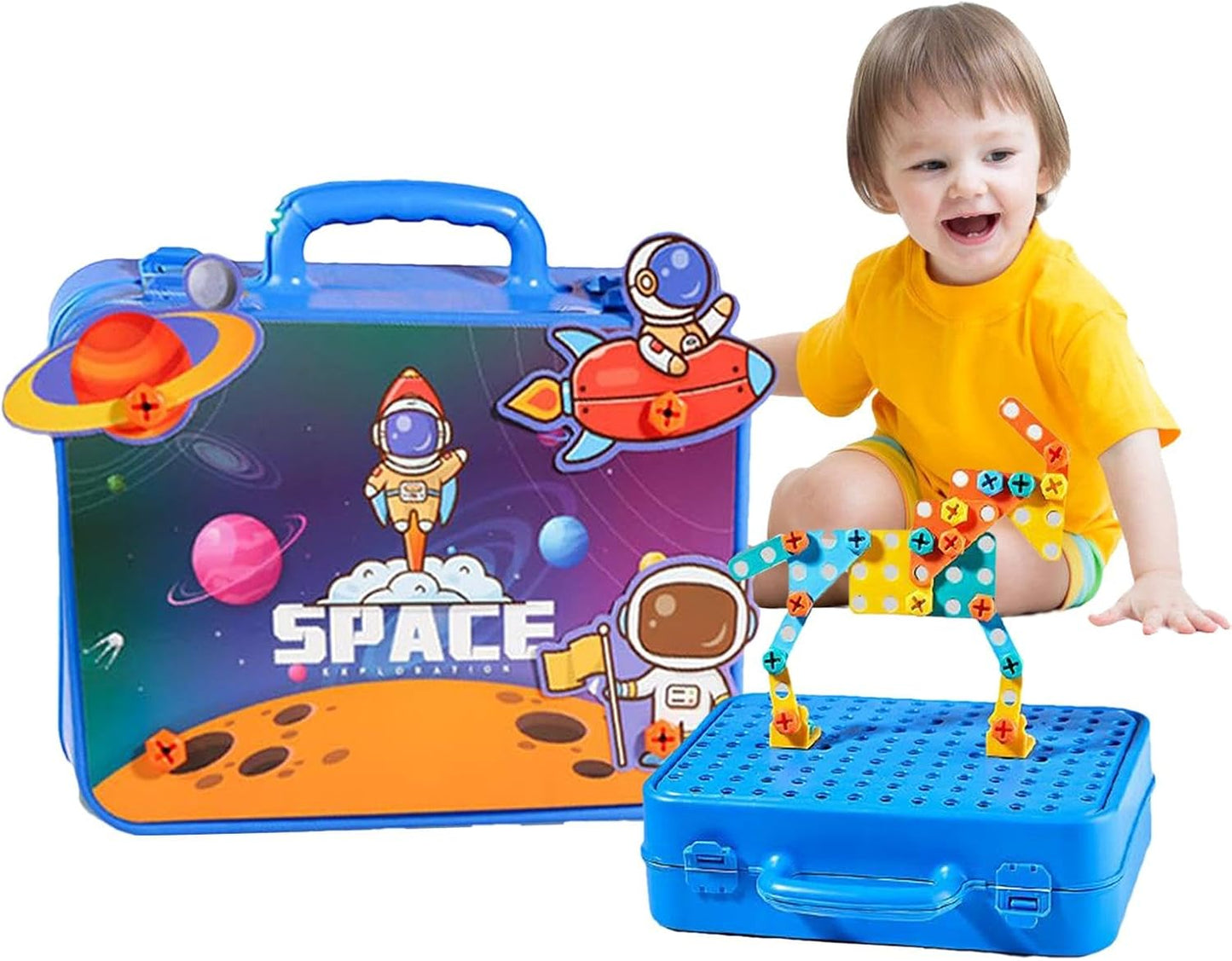 Creative 3D Drill Screw Space Simulation Screw Tool Box (232pcs)