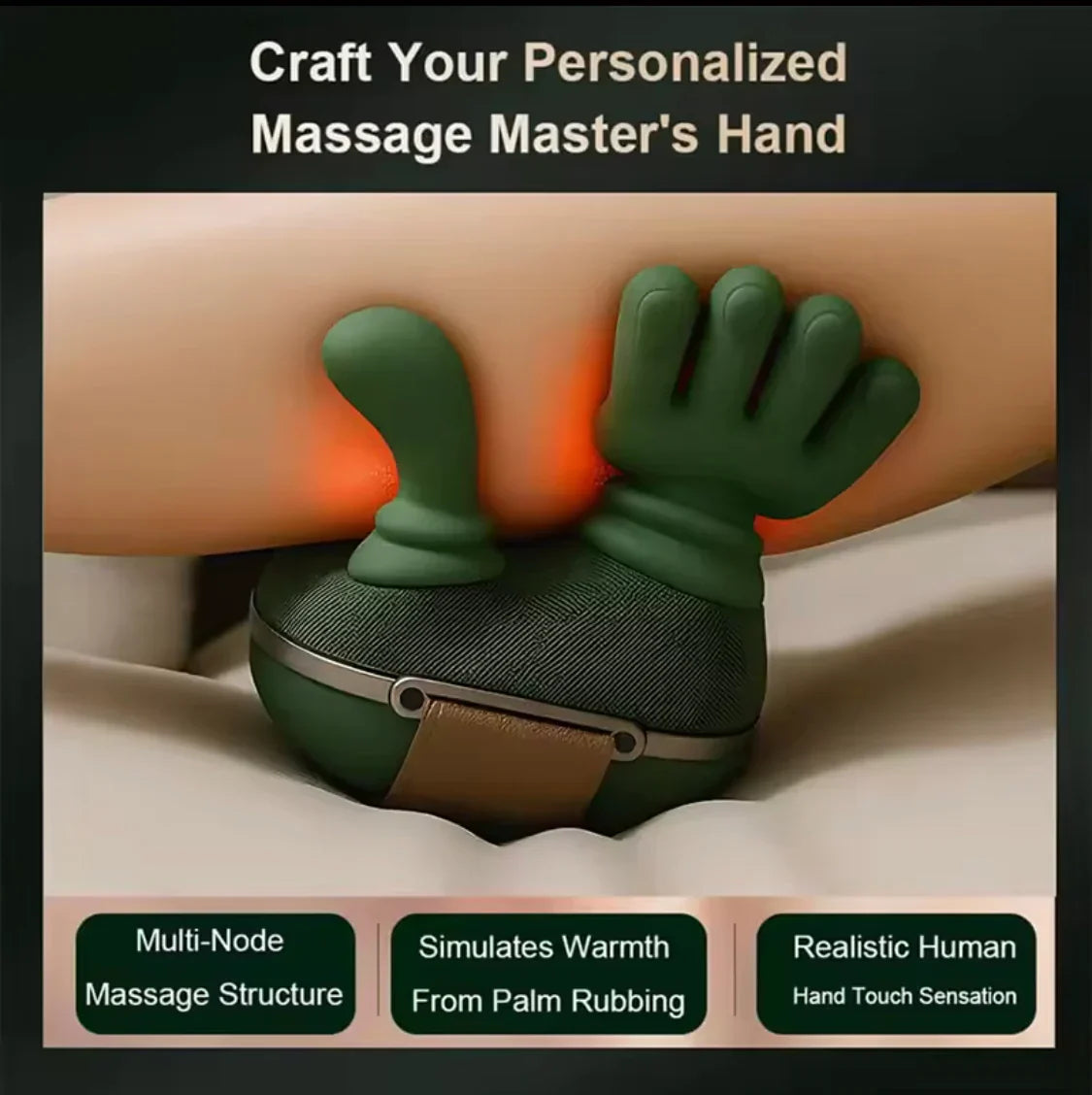 .Heated  Neck And Back Massager, Bionic Neck Shoulder Massager, Electric Kneading Muscles Massager