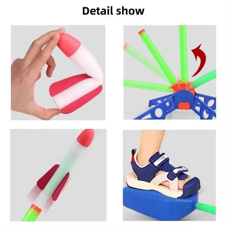 Outdoor Stomp Rocket Launcher Game for Kids