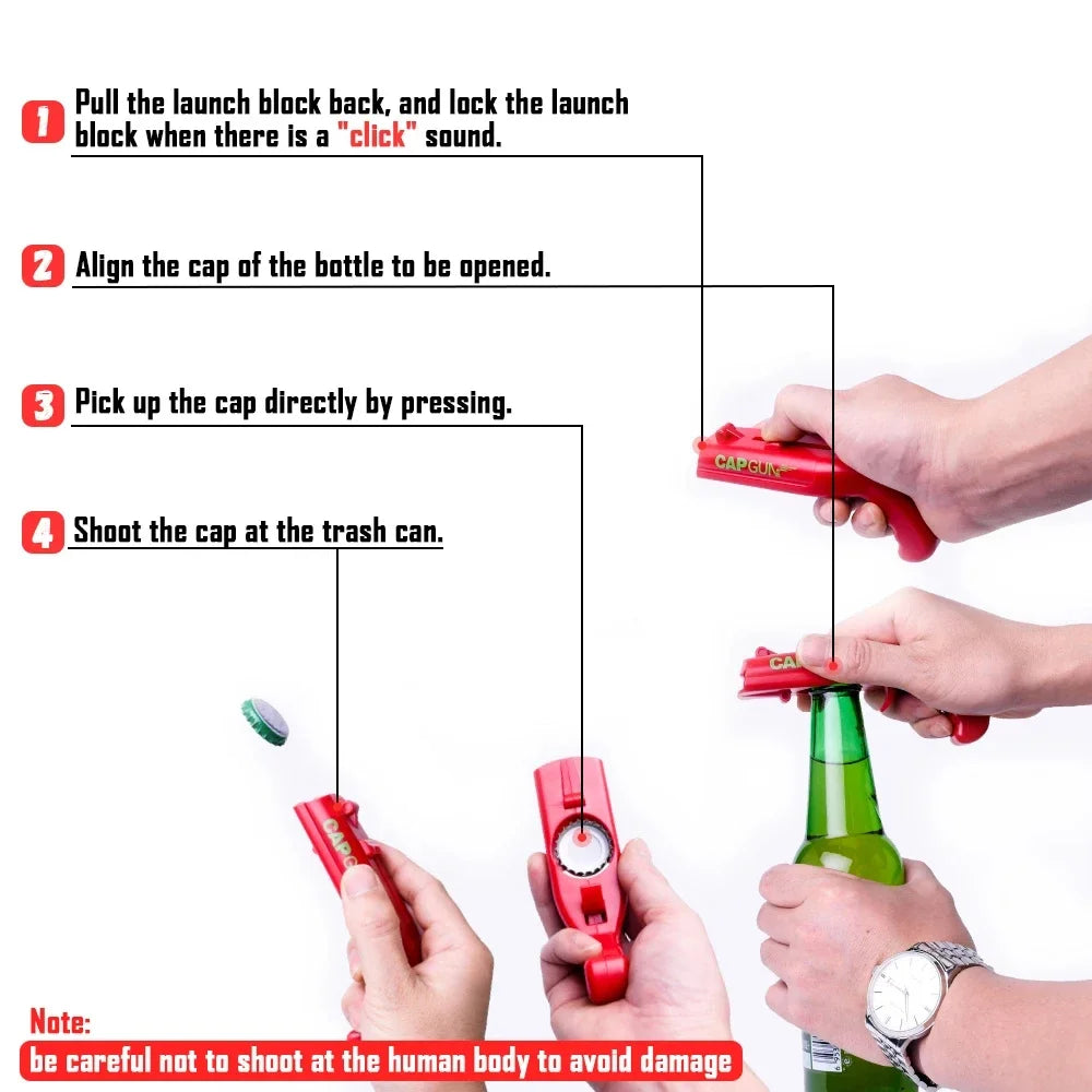 Portable Gun Style Beer Opener