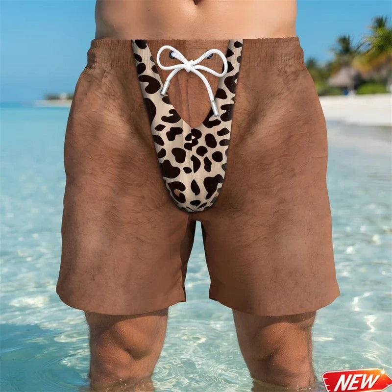 Funny 3D Swim Trunks