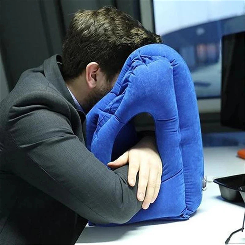Inflatable Headrest Chin Support Pillow