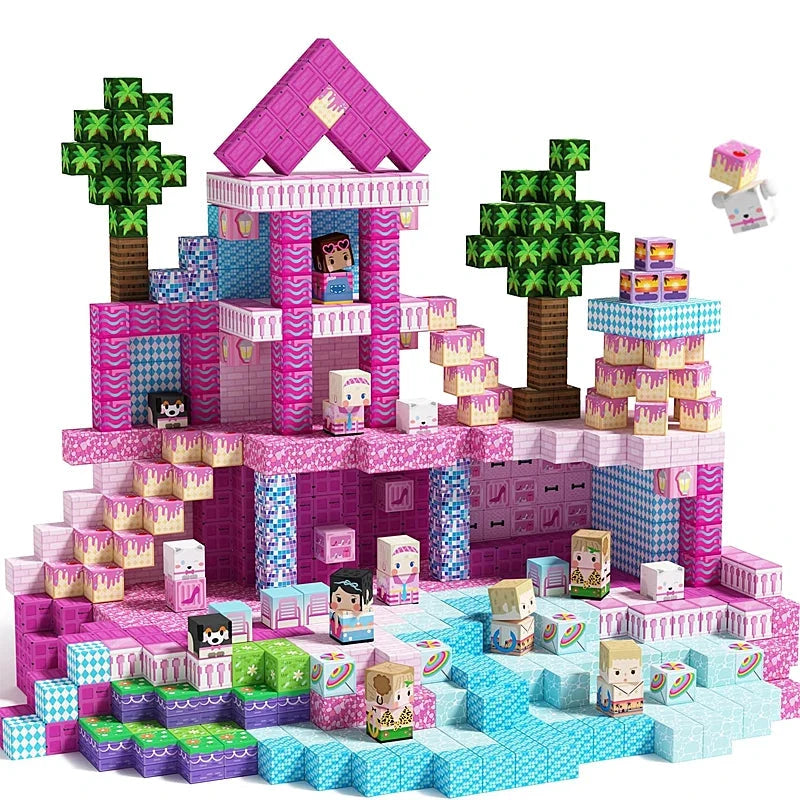 Mine World Magnetic Building Blocks