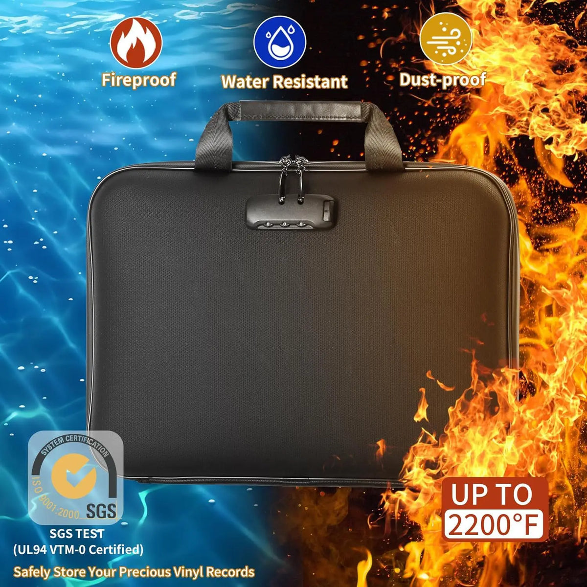 Hardcase Safe Vault Document Organizer
