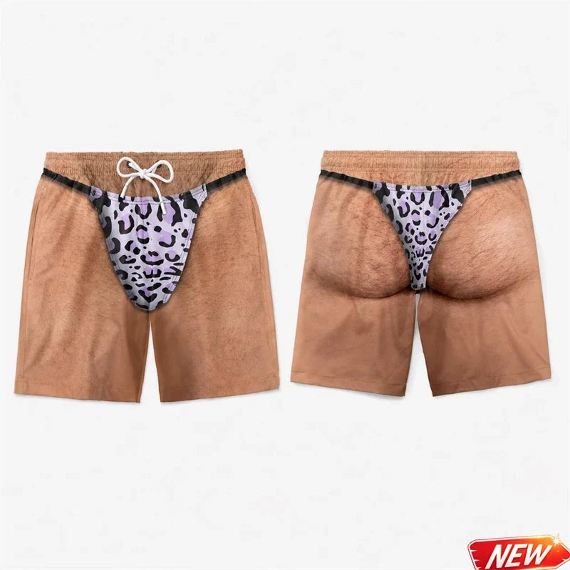 Funny 3D Swim Trunks