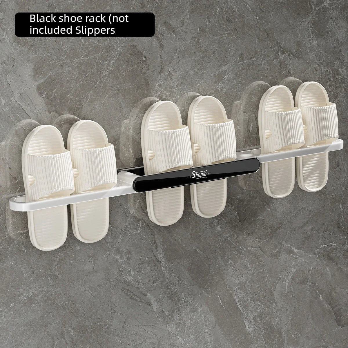 3 in 1 Wall Mounted Slipper Rack