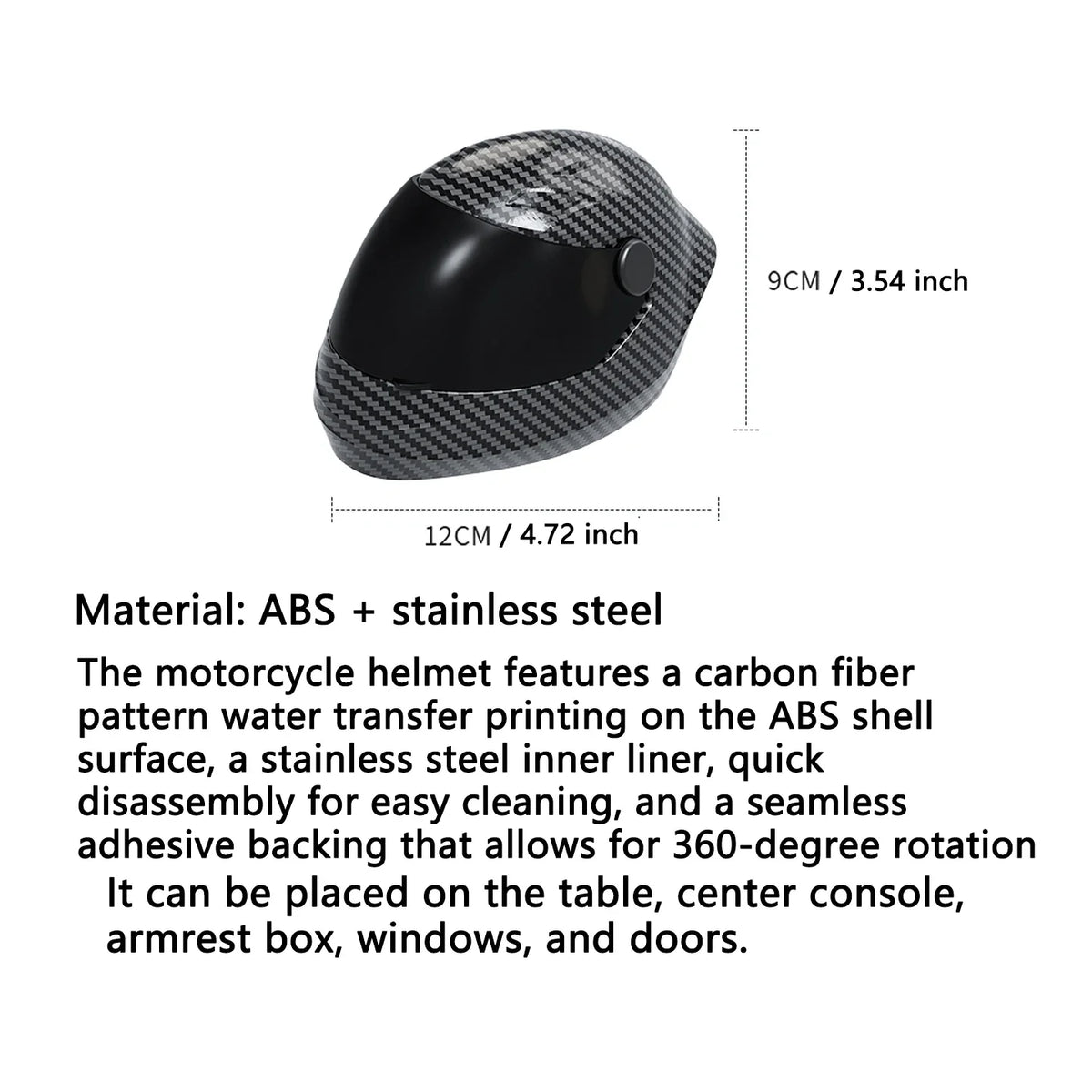 Motorcycle Helmet Shaped  Car Ashtray