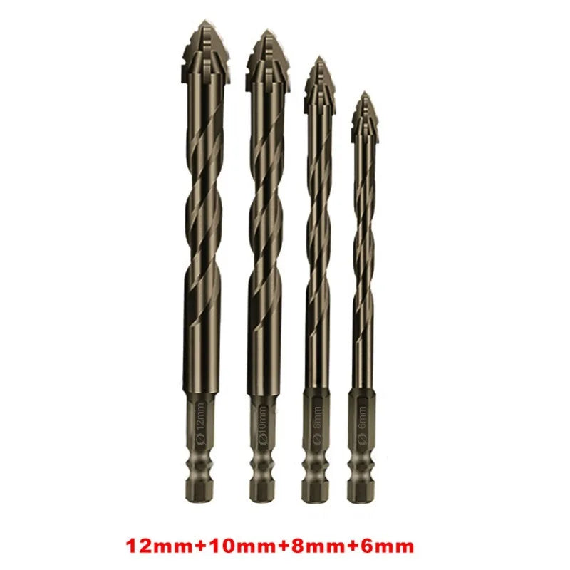 Four-Edged Eccentric Drill For Hand Drill