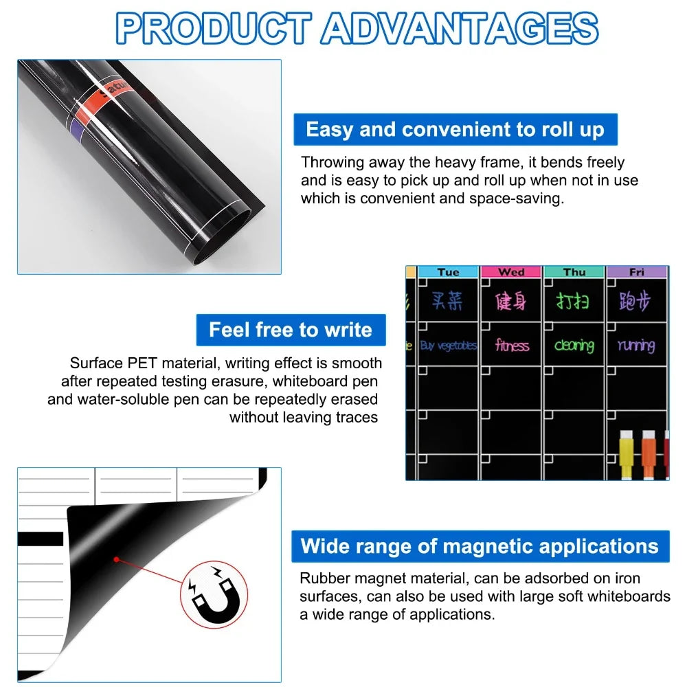 Magnetic Fridge Reusable Planner