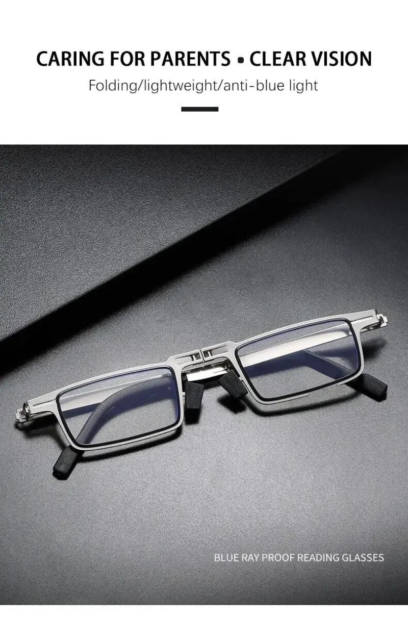 Unisex Foldable Reading Glasses with Case