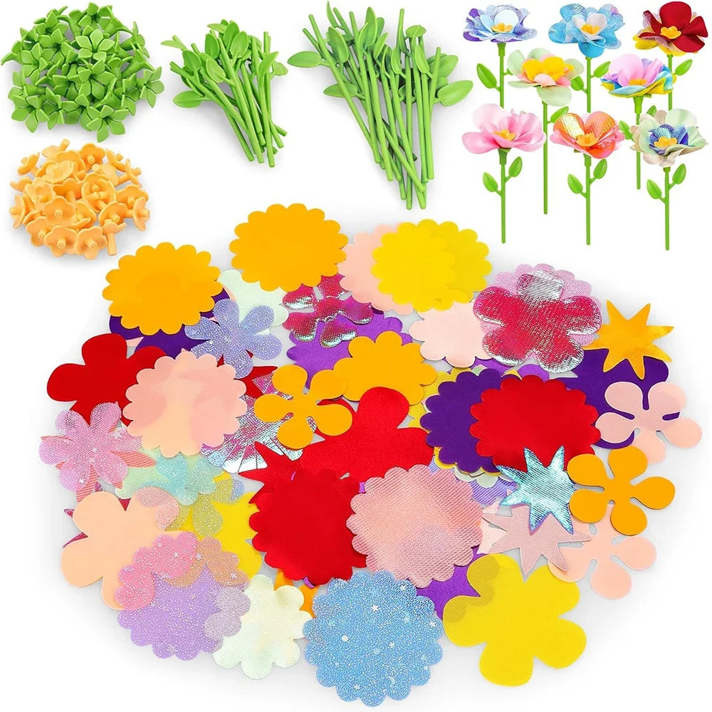 DIY Fabric Flower Bouquets Toy