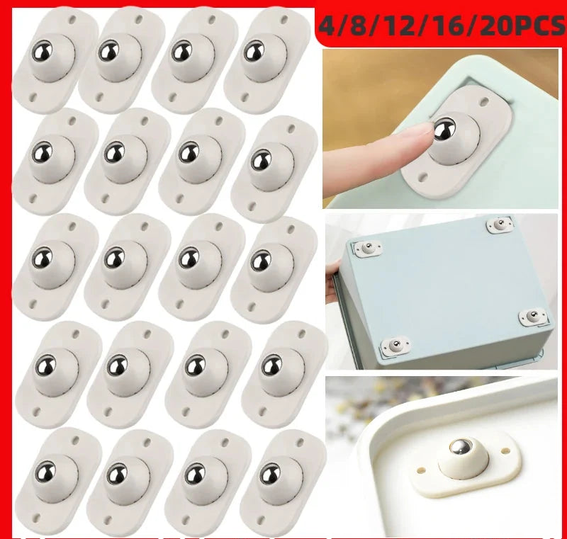Self-Adhesive Universal Pulley Wheels