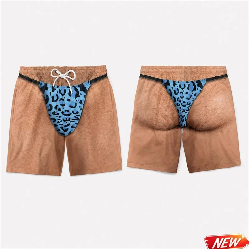 Funny 3D Swim Trunks