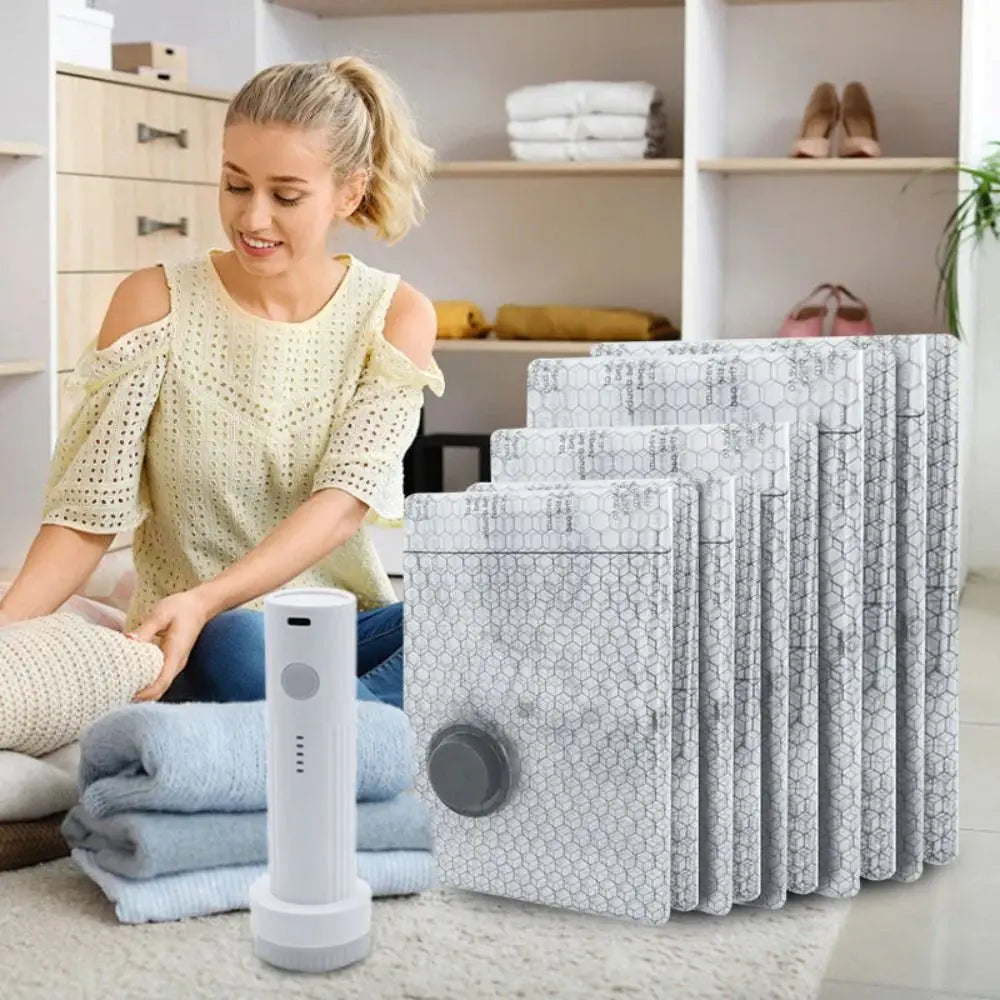 Multi-Storage Portable Vacuum Compression Bags