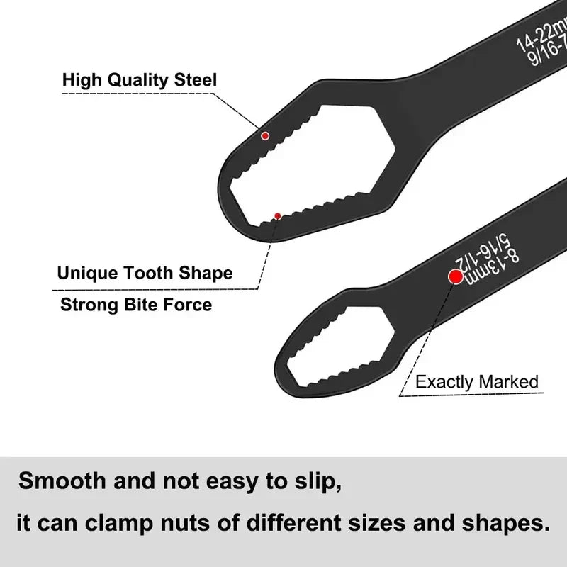 Universal Multi-size Double End  Wrench