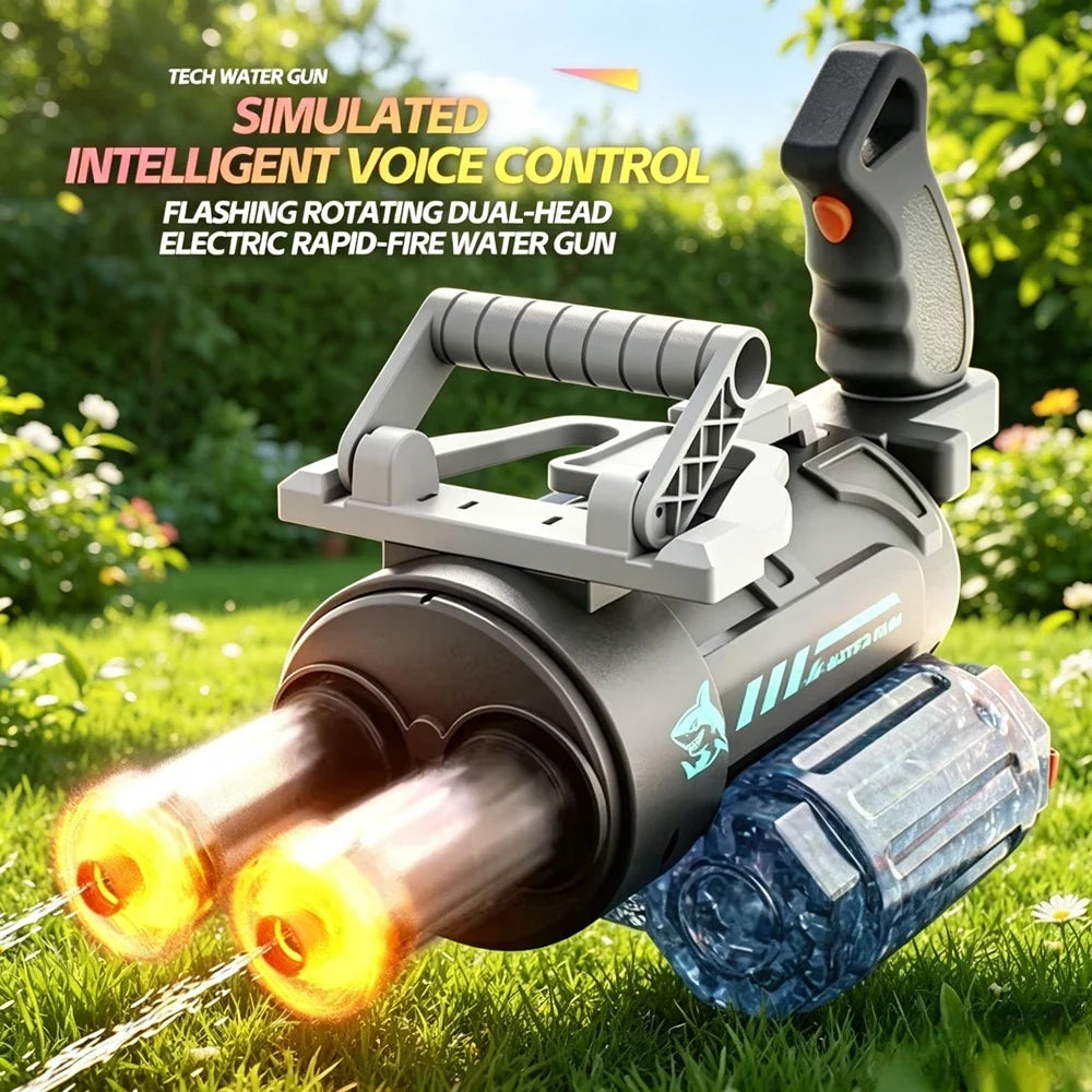 Voice Control Electric Gatling Water Gun