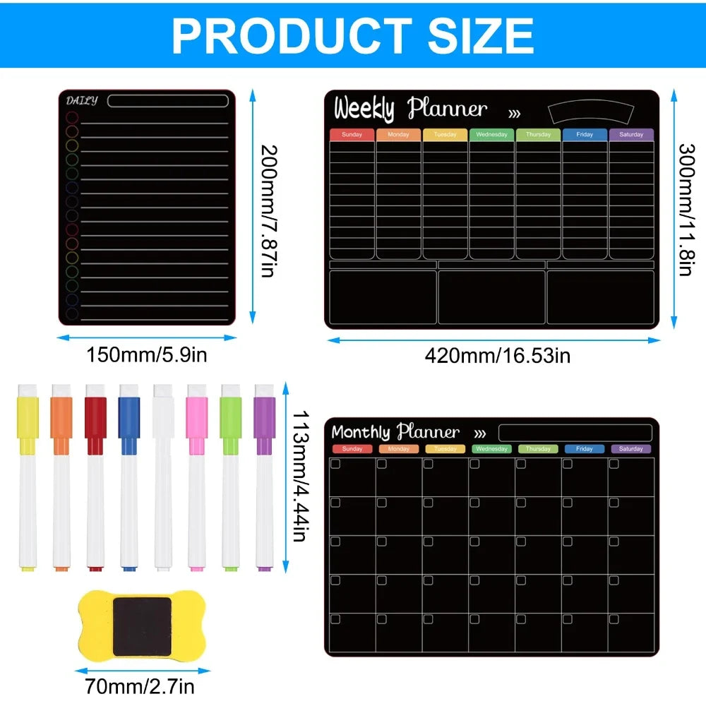 Magnetic Fridge Reusable Planner