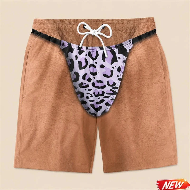 Funny 3D Swim Trunks