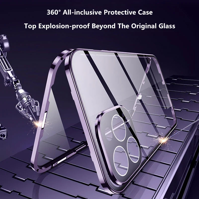 Magnetic Anti-Peep Privacy iPhone Case