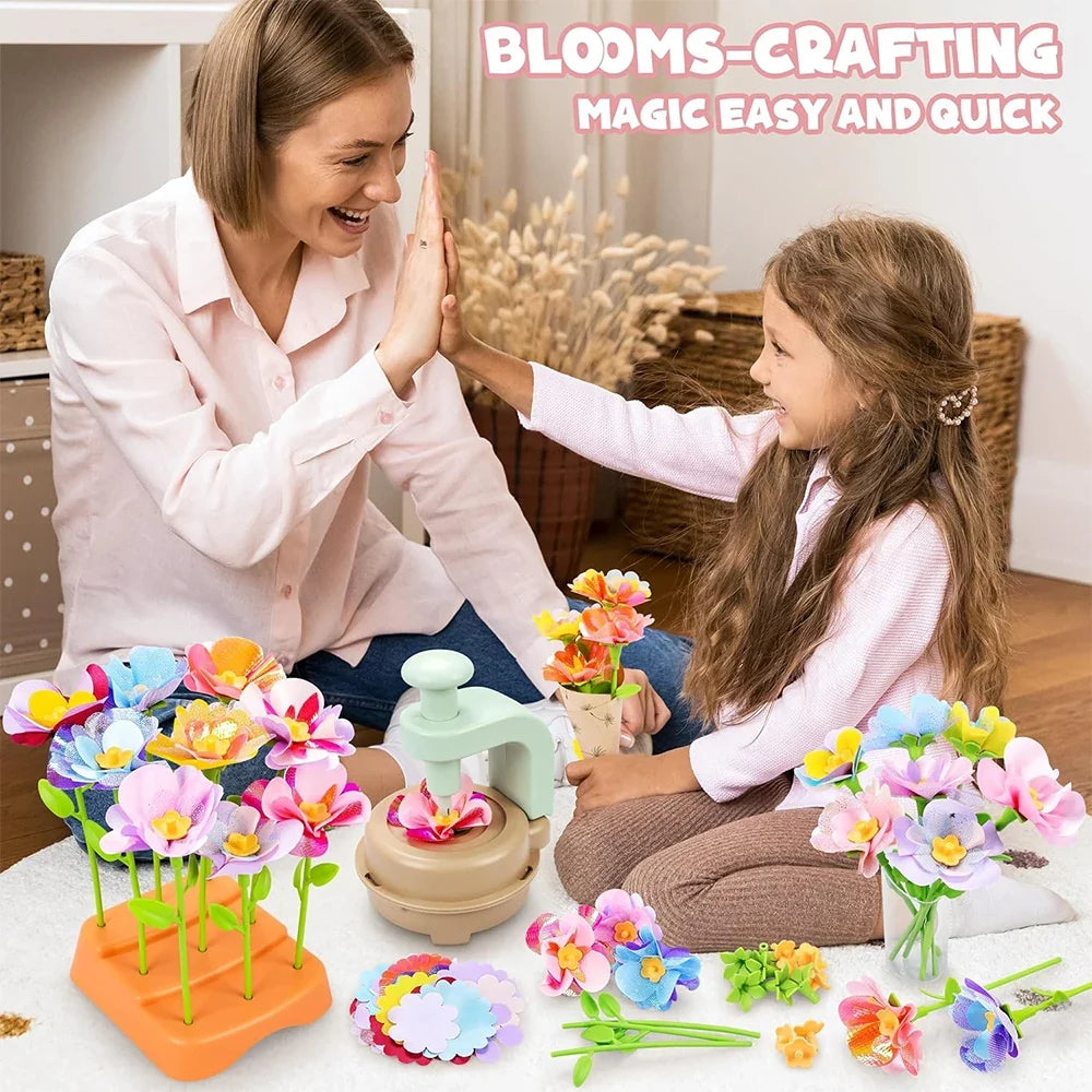 DIY Fabric Flower Bouquets Toy