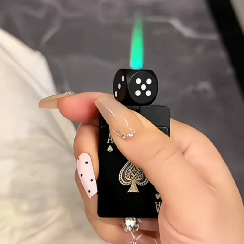 Poker Rotating Dice Lighter