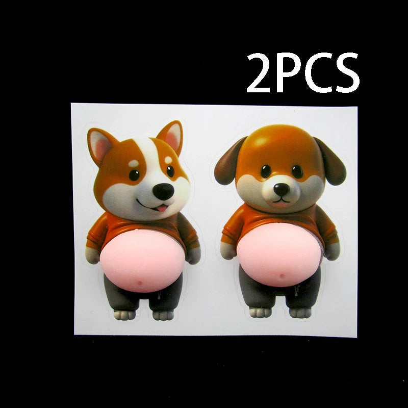 Cute Squeezeable Puppy Sticker