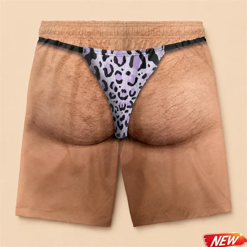 Funny 3D Swim Trunks