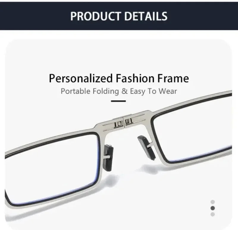Unisex Foldable Reading Glasses with Case