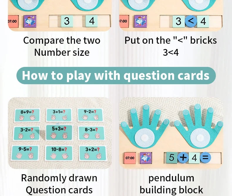 Montessori Time & Math Learning Aid
