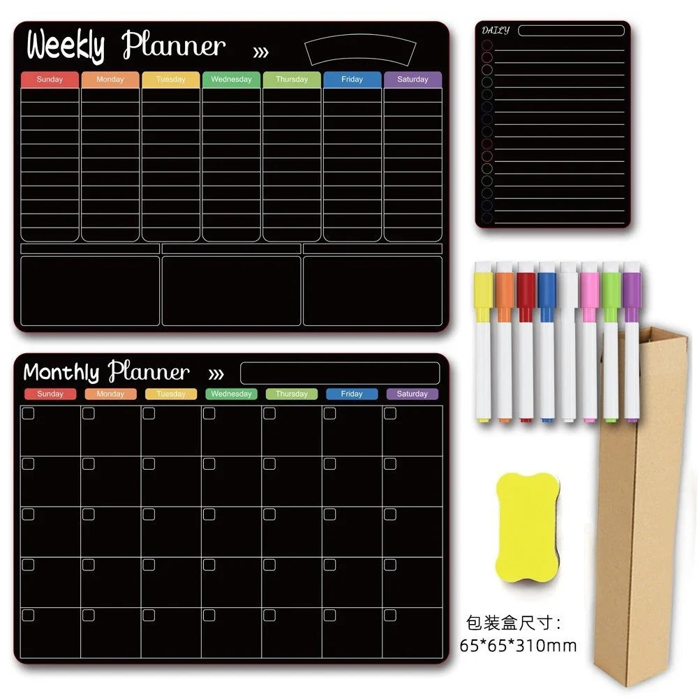Magnetic Fridge Reusable Planner