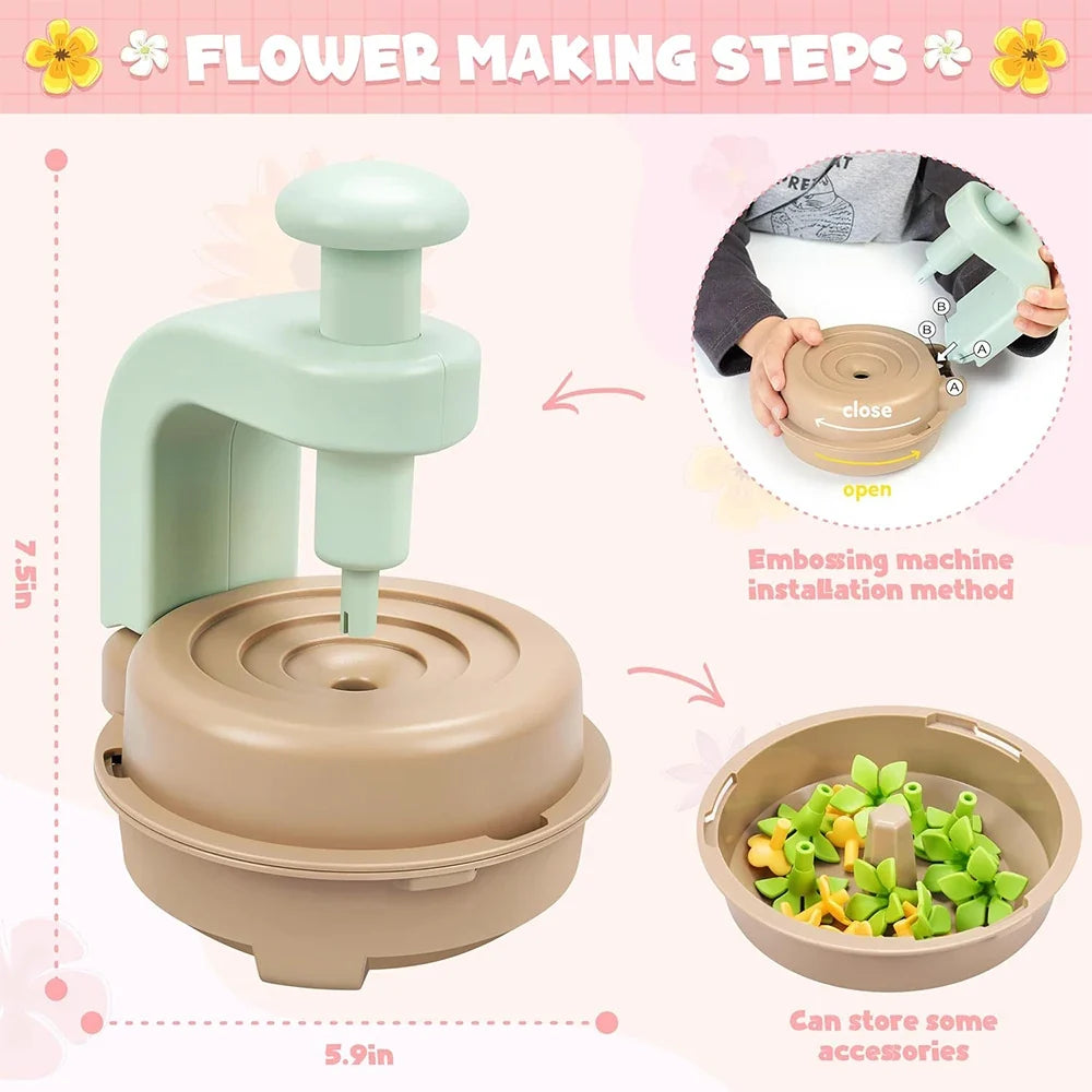 DIY Fabric Flower Bouquets Toy