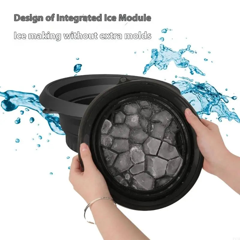 Foldable Silicone Face Ice Bath Bowl