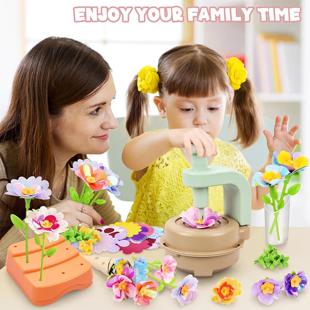 DIY Fabric Flower Bouquets Toy