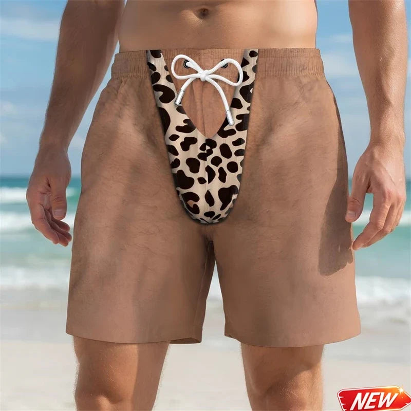 Funny 3D Swim Trunks