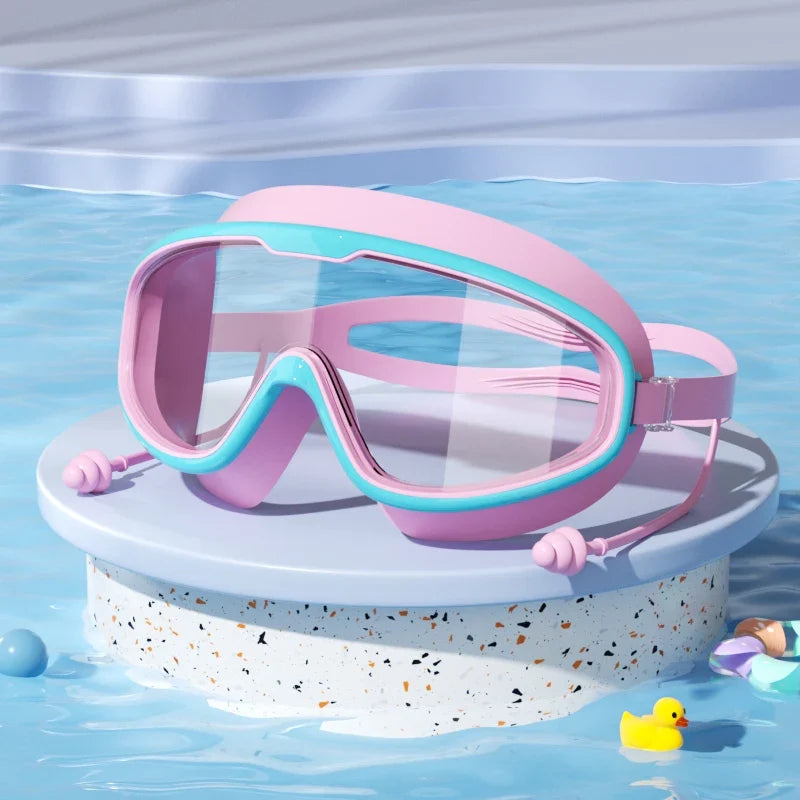 Swimming Goggles For Kids With Earplugs