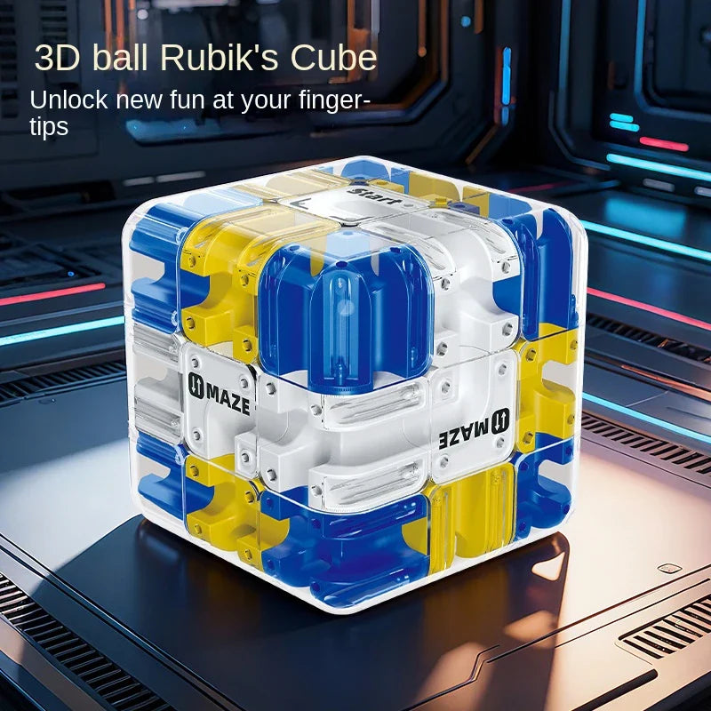 3D Maze Cube Puzzle