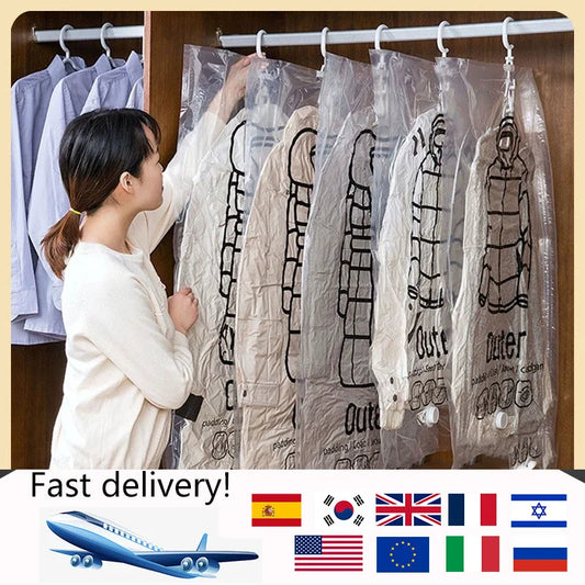 Hanging Space Saver Compression Storage Bag