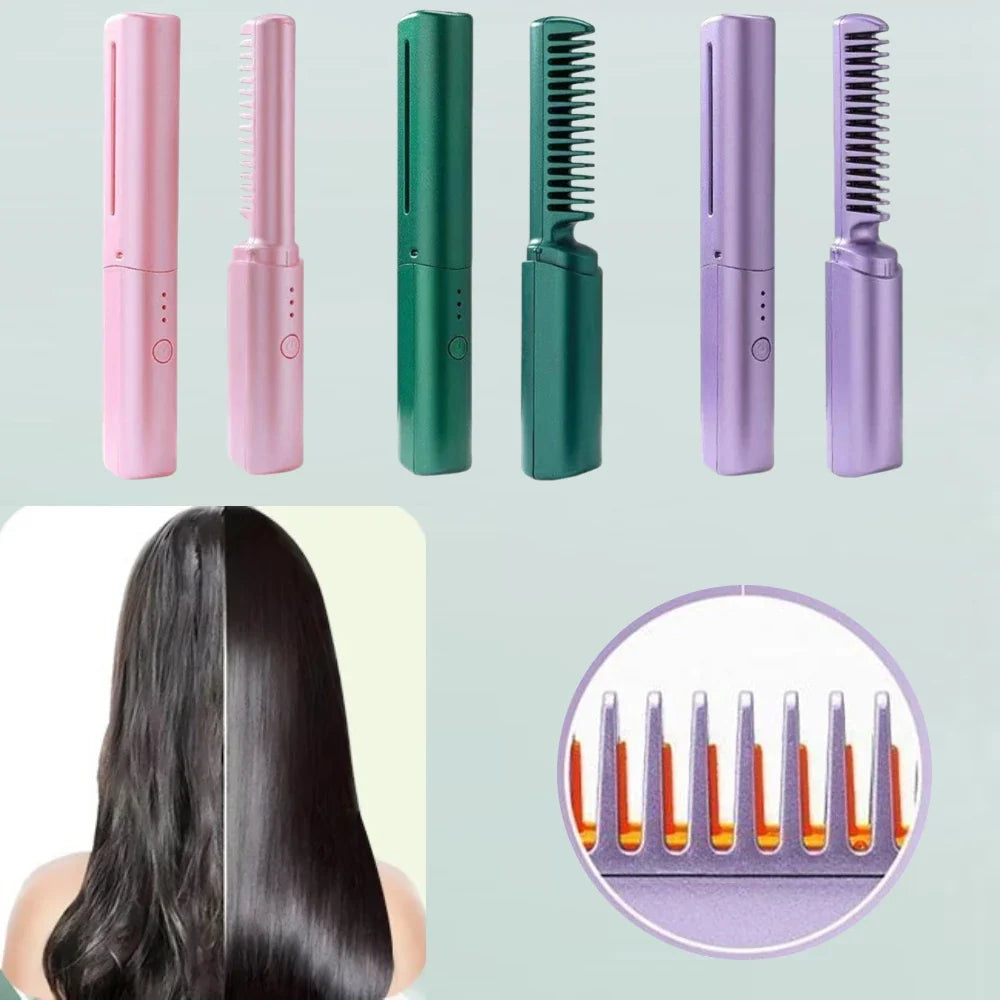 Mini Wireless Hair Straightener
