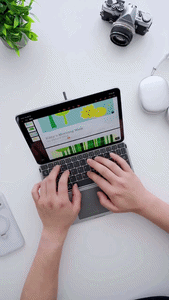 Multifunctional Foldable Bluetooth Keyboard