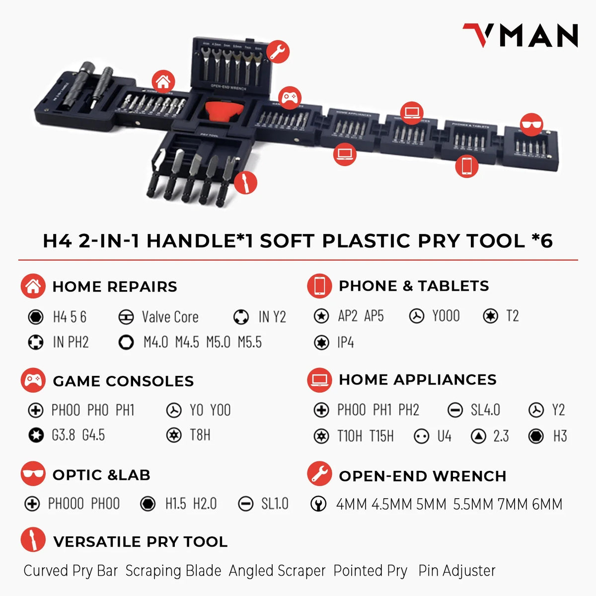 55 In 1 Magnetic Screwdriver Set