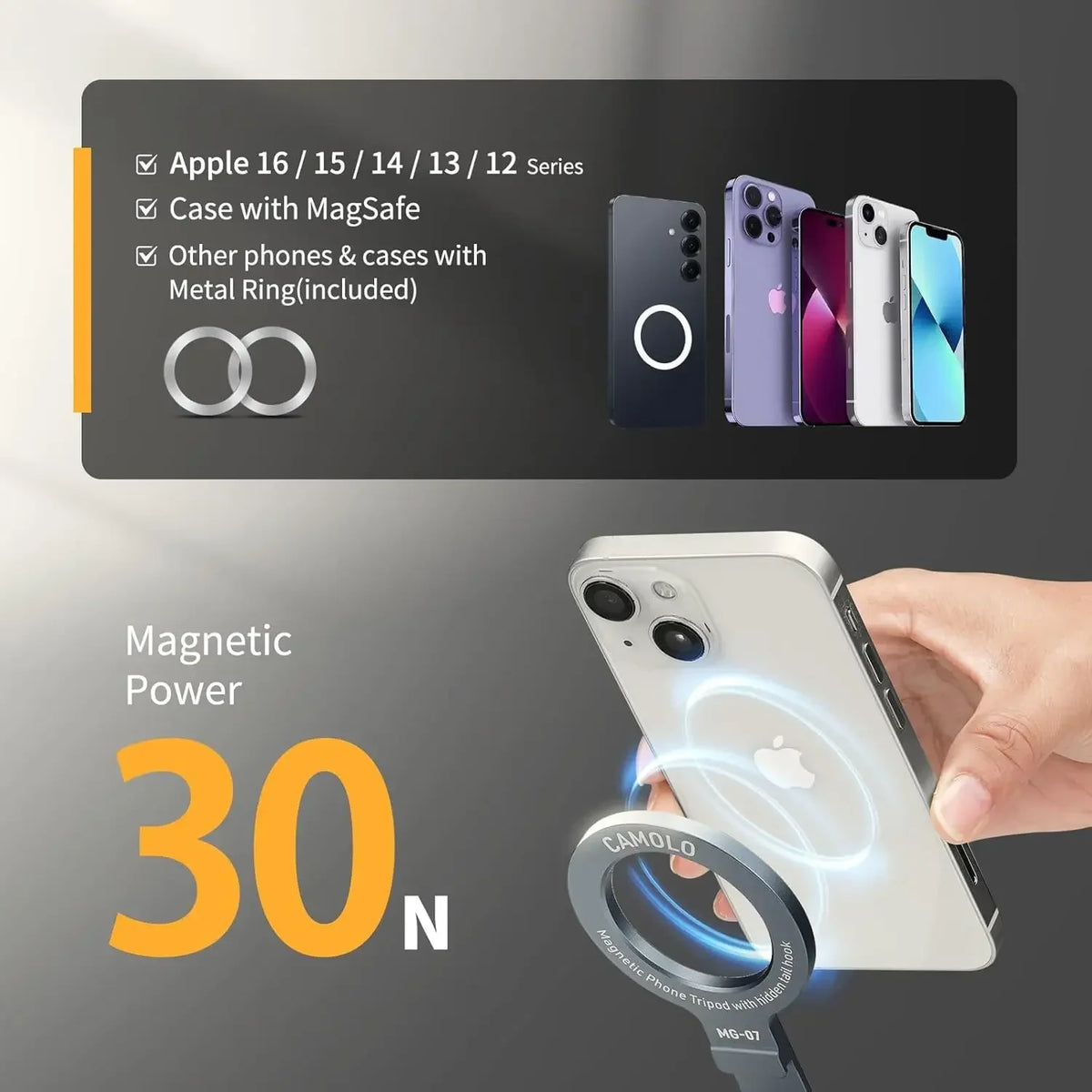 Magnetic Pocket Cell Phone Stand For Iphone