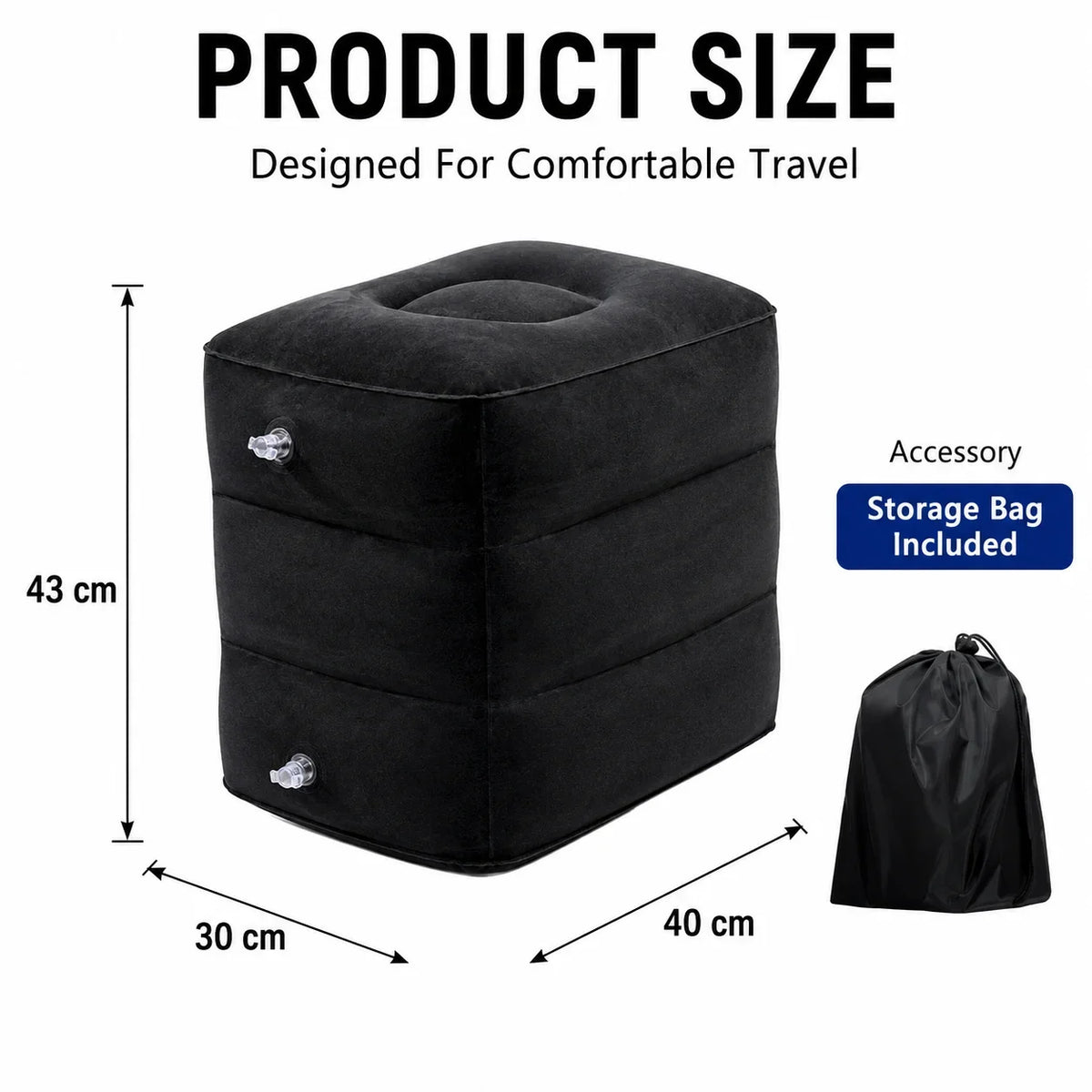 Inflatable Foot Rest Pillow