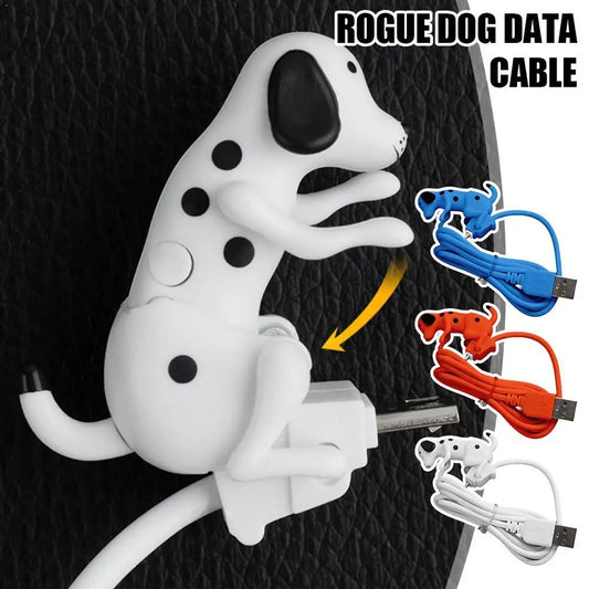Cute Dog-Shaped Type C Data Cable