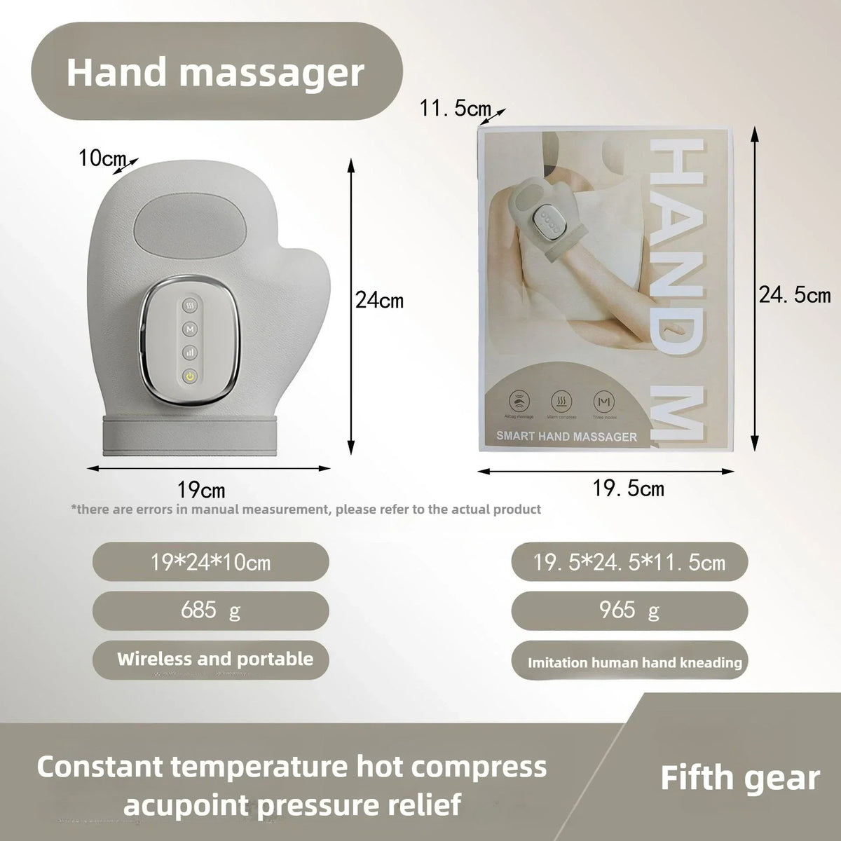 Heated Electric Hand Massager