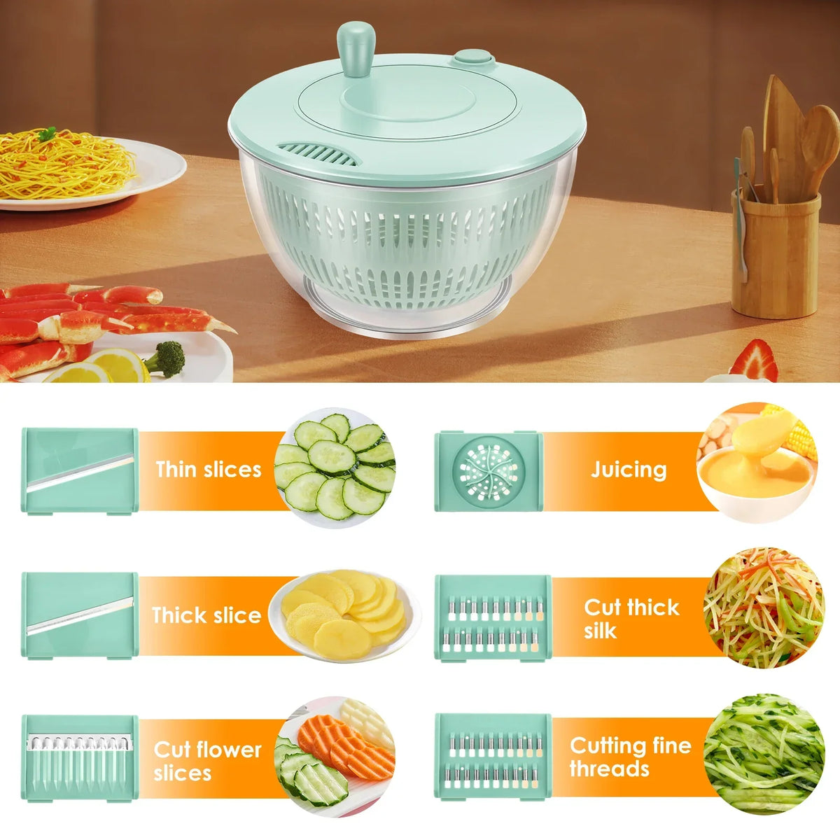 Multifunctional Vegetable Chopper For Salad
