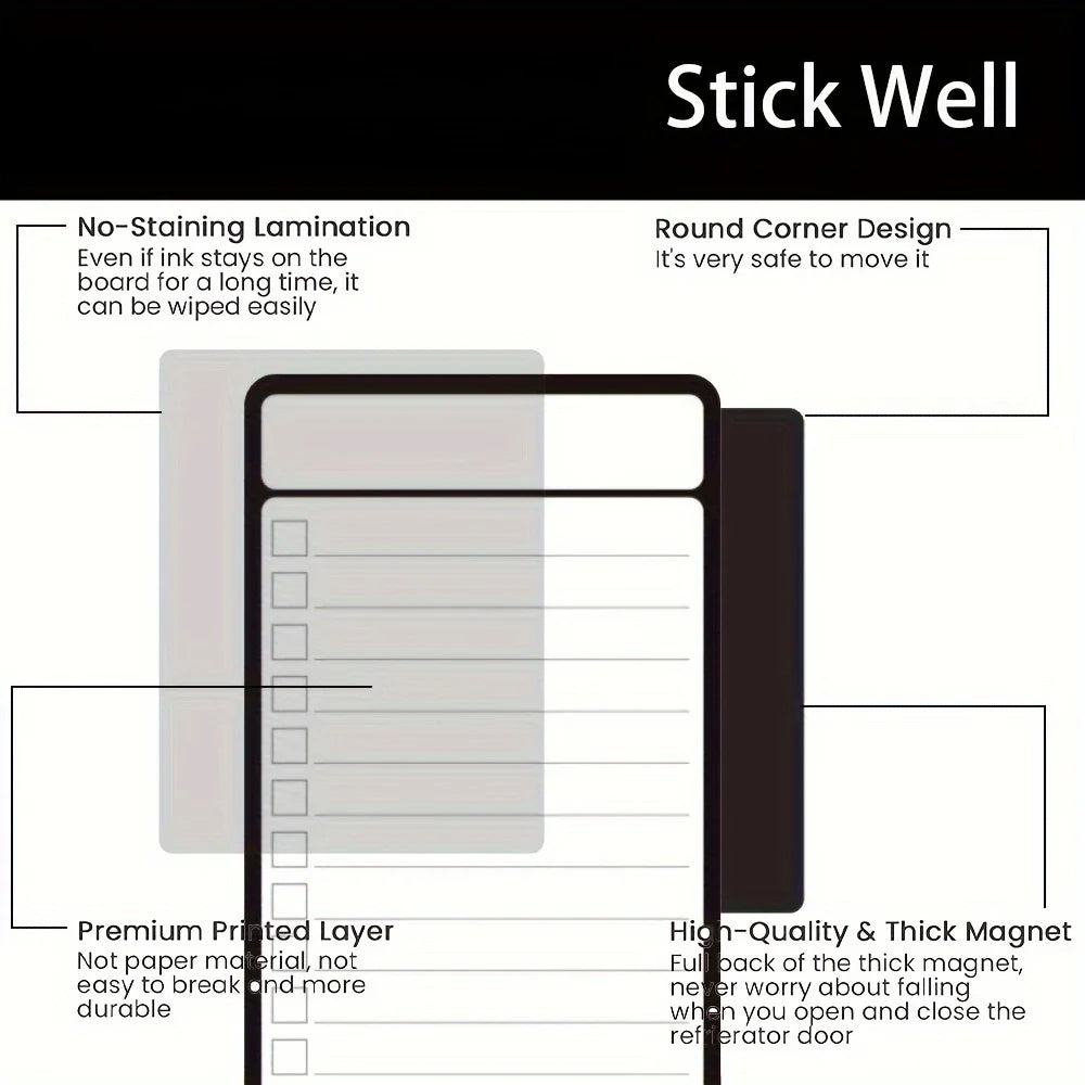 Multifunctional Magnetic Checklist Planner