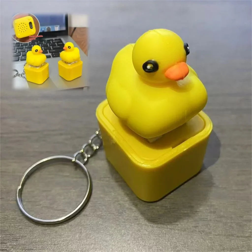 Duck / Frog Keyboard Style Fidget Keychain