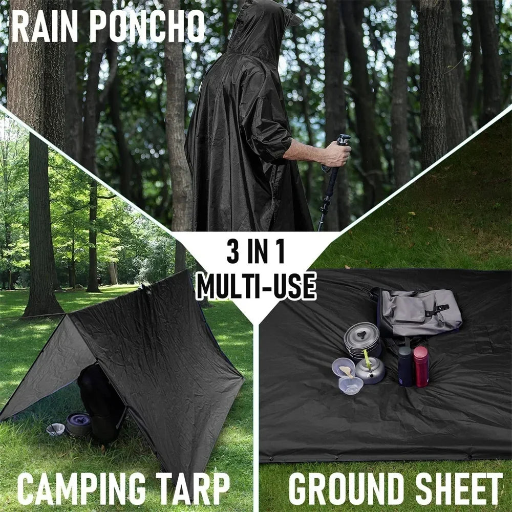 3 In 1 Outdoor Military Raincoat